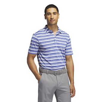 Men's adidas Two Color Stripe Golf Polo