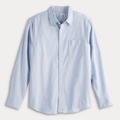 Men's Sonoma Goods For Life® Long Sleeve Slim Fit Perfect Length Button-Down Shirt