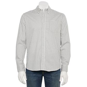 Men's Sonoma Goods For Life® Long Sleeve Slim Fit Perfect Length Button-Down Shirt