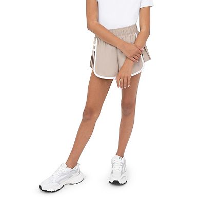 Girls 7-20 Layer 8 Side-Pleated Woven Shorts