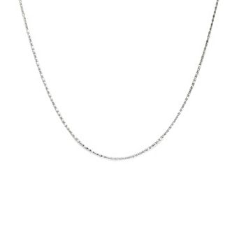 PRIMROSE Sterling Silver Diamond Cut Snake Chain Neckalce