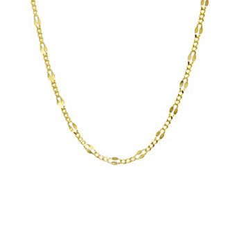 PRIMROSE Sterling Silver Figaro Butterfly Station Chain Necklace