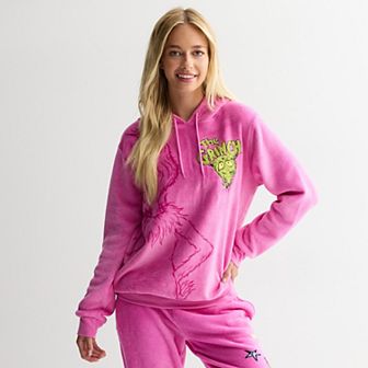 Juniors' Grinch Graphic Woobie Pullover Hoodie