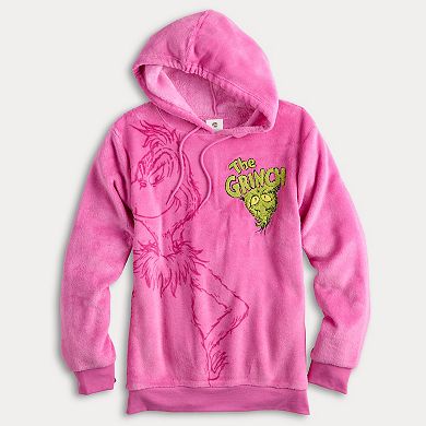 Juniors' Grinch Graphic Woobie Pullover Hoodie