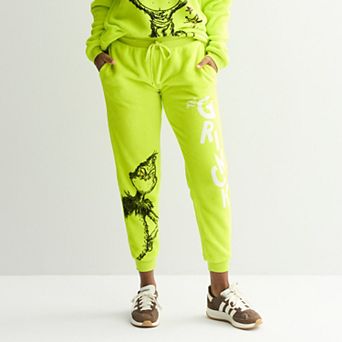 Juniors' Grinch Graphic Woobie Joggers