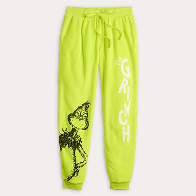 Juniors' Grinch Graphic Woobie Joggers