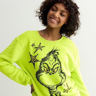 Juniors' Grinch Woobie Graphic Sweatshirt