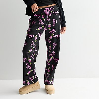 Juniors' Grinch All Over Print Lounge Pants