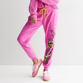 Juniors' Grinch Graphic Woobie Joggers