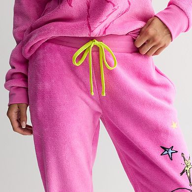 Juniors' Grinch Graphic Woobie Joggers