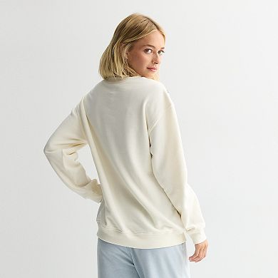 Juniors' Grinch Graphic Crew Fleece Sweatshirt