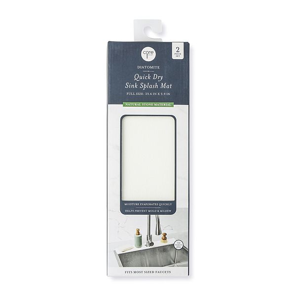 Core Kitchen Diatomite Quick Dry Sink Splash Mat