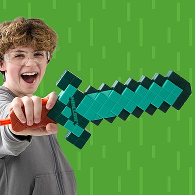 Nerf Minecraft Diamond Sword with 8 Darts