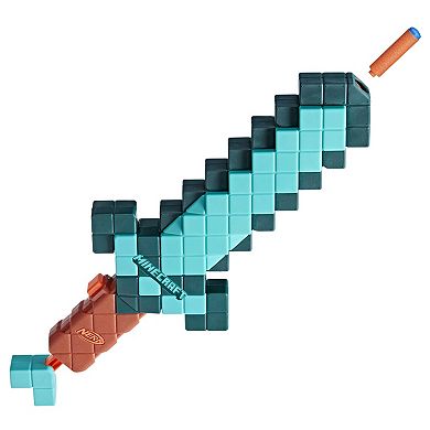 Nerf Minecraft Diamond Sword with 8 Darts