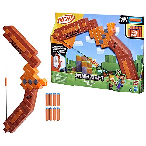 Детские игрушки Nerf Minecraft Dart-Firing Bow Blaster