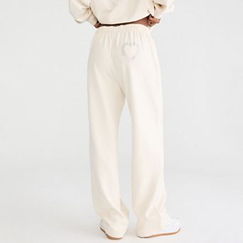 Juniors' Aeropostale Heart Applique Wide Leg Pants