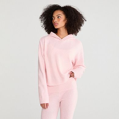 Juniors' Aeropostale Cropped Hoodie Sweater with Bow Detail