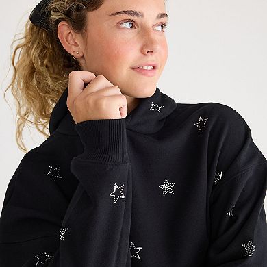 Juniors' Aeropostale Star Rhinestone Graphic Hoodie