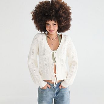 Juniors' Aeropostale Cable Knit Multiwear Sweater