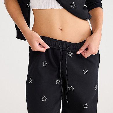 Juniors' Aeropostale Wide Leg Lounge Pants with Star Print