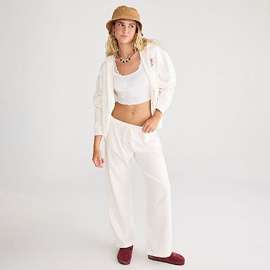 Juniors' Aeropostale Straight Leg Pants with Embroidered Detail