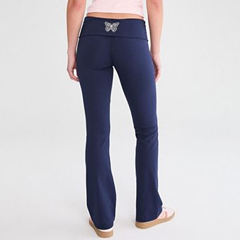 Juniors' Aeropostale Foldover Butterfly Pants