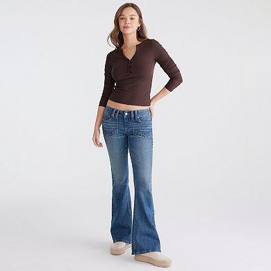 Juniors' Aeropostale Low Rise Flared-Leg Jeans