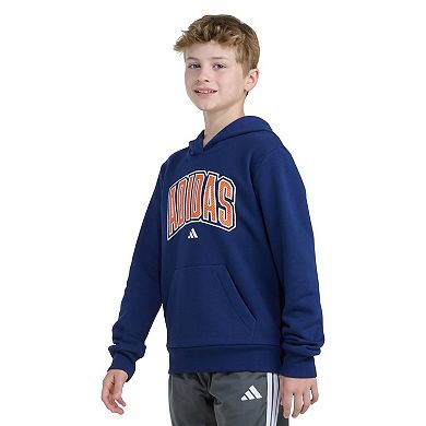 Boys 8-20 adidas Long Sleeve Hooded Collegiate Pullover
