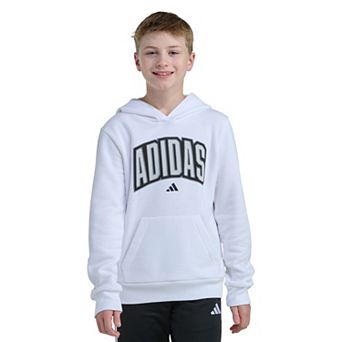 Boys 8-20 adidas Long Sleeve Hooded Collegiate Pullover
