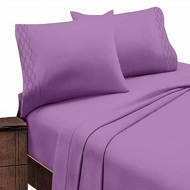 Hotel Luxurious 1800 Series Super Soft Embroidery Sheet Set
