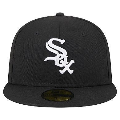 Men's New Era Black Chicago White Sox 125th Anniversary 59FIFTY Fitted Hat