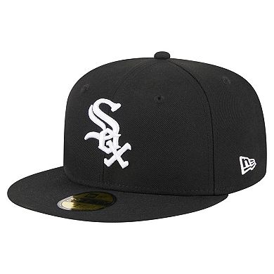 Men's New Era Black Chicago White Sox 125th Anniversary 59FIFTY Fitted Hat