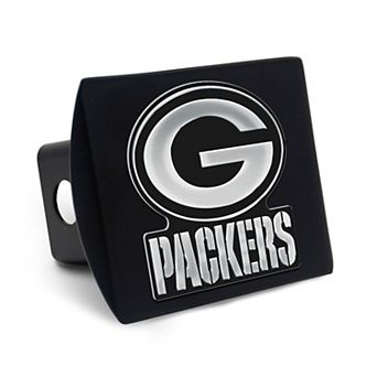 WinCraft Green Bay Packers Premium Metal Chrome Logo Universal Hitch Cover