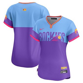 Women's Nike Purple/Light Blue Colorado Rockies 2025 City Connect Limited Jersey