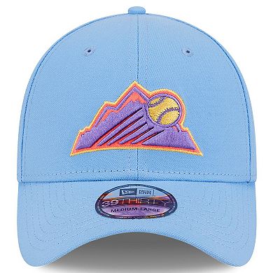 Men's New Era Light Blue Colorado Rockies 2025 City Connect 39THIRTY Flex Hat