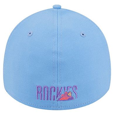 Men's New Era Light Blue Colorado Rockies 2025 City Connect 39THIRTY Flex Hat