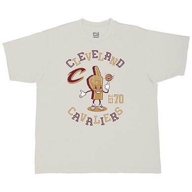 Men's Stadium Essentials Cream Cleveland Cavaliers Number One Oversized T-Shirt