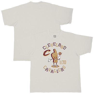 Men's Stadium Essentials Cream Cleveland Cavaliers Number One Oversized T-Shirt