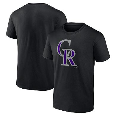 Men's Profile Black Colorado Rockies Big & Tall Primary Logo T-Shirt