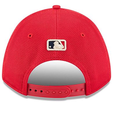 Men's New Era Red Texas Rangers City Connect Batting Practice 9FORTY M-Crown Adjustable Hat