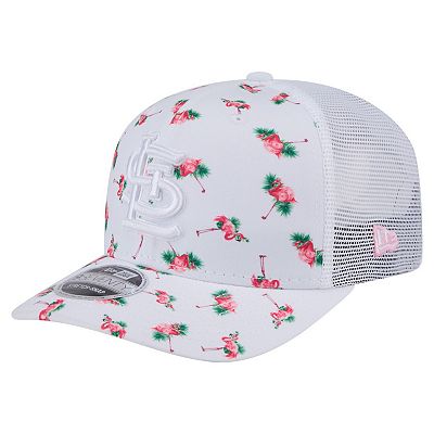 Men's New Era White St. Louis Cardinals Flamingo Mesh Back