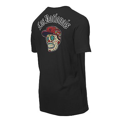 Men's New Era Black Washington Nationals Sugar Skulls T-Shirt