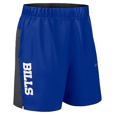 Men's Nike Royal Buffalo Bills Woven Victory Performance Shorts
