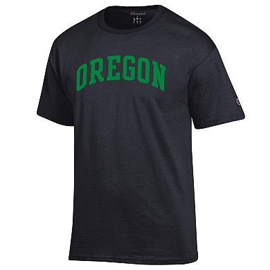 Men's Champion Black Oregon Ducks Basic Arch T-Shirt