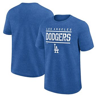 Men's Fanatics Heather Royal Los Angeles Dodgers Top Notch T-Shirt