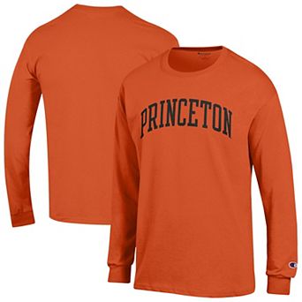 Men's Champion Orange Princeton Tigers Basic Arch Long Sleeve T-Shirt