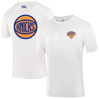 Unisex��FISLL White New York Knicks Burst Logo T-Shirt