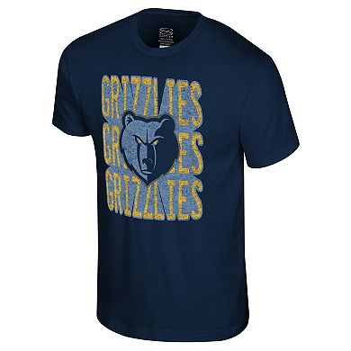 Unisex Fanatics Stadium Essentials Navy Memphis Grizzlies Step Up T-Shirt