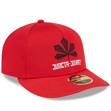 Men's New Era Red Cincinnati Reds City Connect Batting Practice Low Profile 59FIFTY Fitted Hat