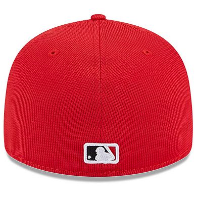 Men's New Era Red Cincinnati Reds City Connect Batting Practice Low Profile 59FIFTY Fitted Hat